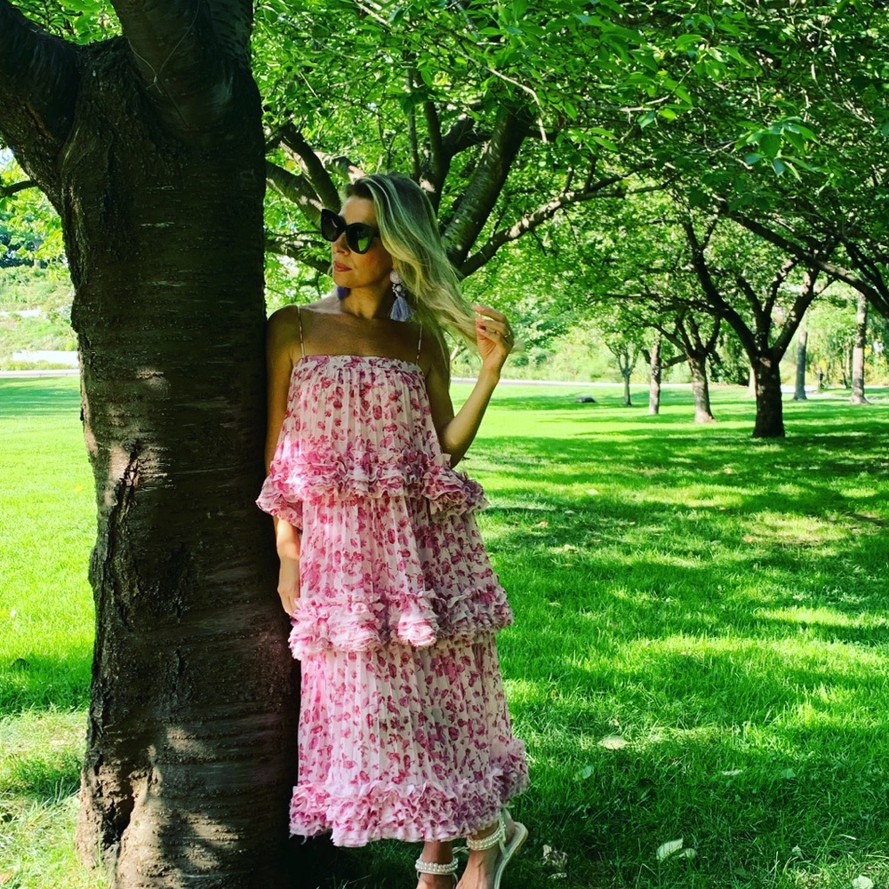 To die for!! Tiered ruffle chiffon dress - Picture 5 of 5
